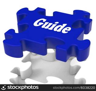 . Guide Puzzle Showing Expertise Consulting Instructions Guideline And Guiding