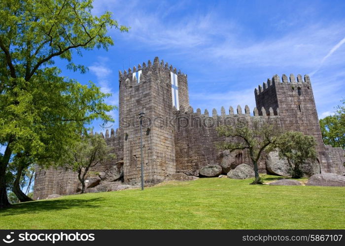 Guimaraes castle detail, in the north of Portugal.