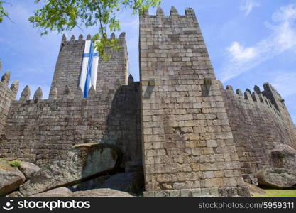 Guimaraes castle detail, in the north of Portugal.