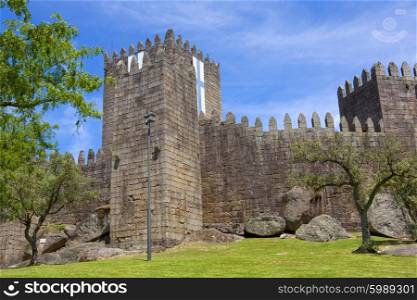 Guimaraes castle detail, in the north of Portugal.