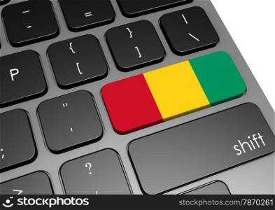 Guinea keyboard image with hi-res rendered artwork that could be used for any graphic design.. Guinea
