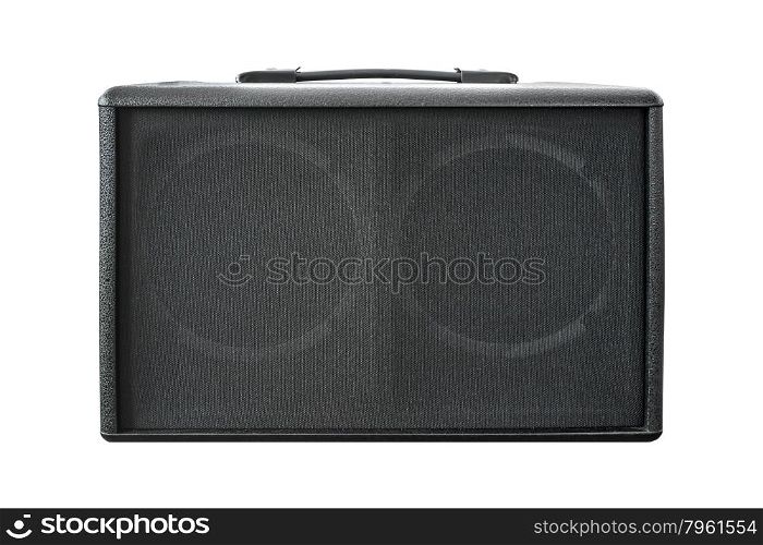 Guitar Power Amplifier isolated on white background