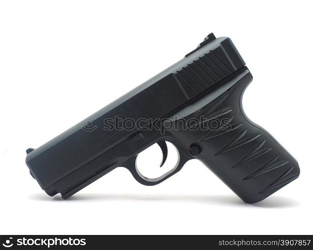 gun on a white background