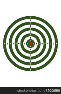 gun shooting range bullseye illustration target symbol
