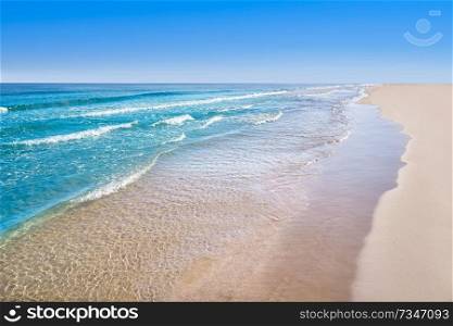 Gurugu beach in Grao de Castellon of Spain at Mediterranean sea
