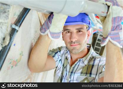 guy holding a water pipe