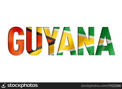 guyanese flag text font. guyana symbol background. guyanese flag text font