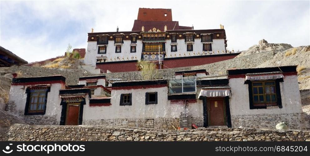 GYANTSE, CHINA - CIRCA MAY 2017 Temple in Gyantse monastery