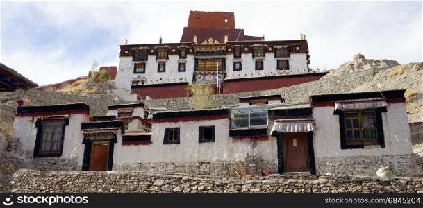 GYANTSE, CHINA - CIRCA MAY 2017 Temple in Gyantse monastery