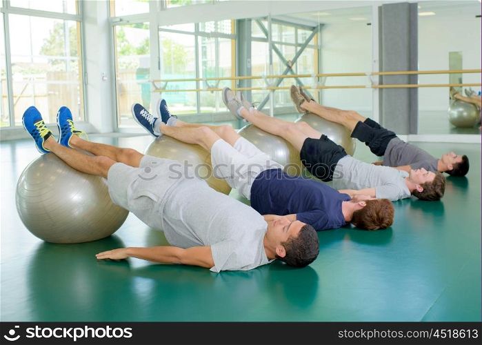 gym ball exercise