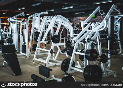gym modern fitness center room