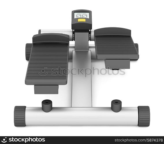 gym stepper isolated on white background