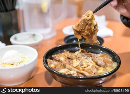gyudon grilled japanese beef with rice