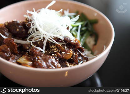 Gyudon ,Japanese beef rice bowl.