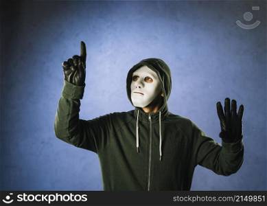 hacker with mask