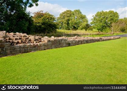 Hadrian&rsquo;s wall in England