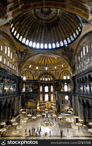 Haghia Sophia. Haghia Sophia is a former Orthodox patriarchal basilica, later a mosque, and now a museum in Istanbul, Turkey.