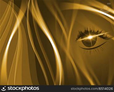 Hair Brown Representing Human Eye And Backgrounds