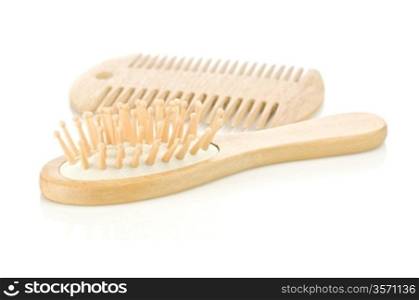 hairbrush and double-sided comb