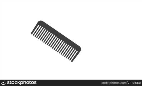 Hairbrush hair comb brush icon animation. Isolated fashion care equipment. Hairbrush hair comb brush icon animation. Isolated fashion care