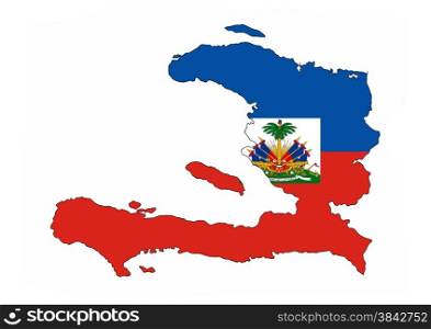 haiti country flag map shape national symbol