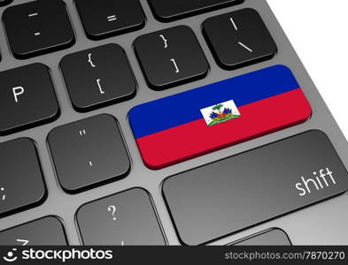 Haiti keyboard image with hi-res rendered artwork that could be used for any graphic design.. Haiti