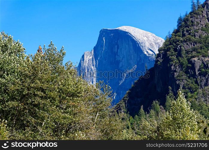 Half Dome as viewed from Yosemite Valley