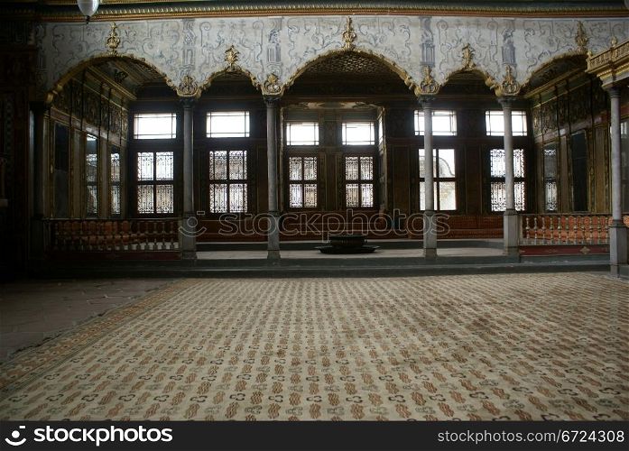 Hall inside Harem in Topkapi palace, Istanbul