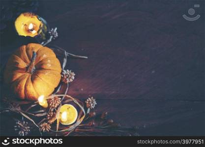 Halloween background for art work, vintage filter image
