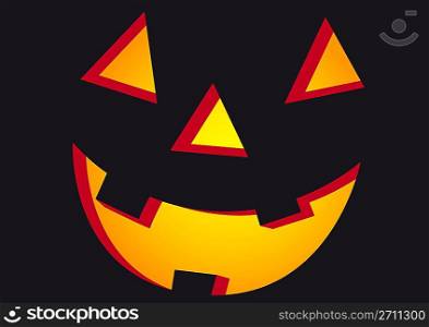 Halloween face in black