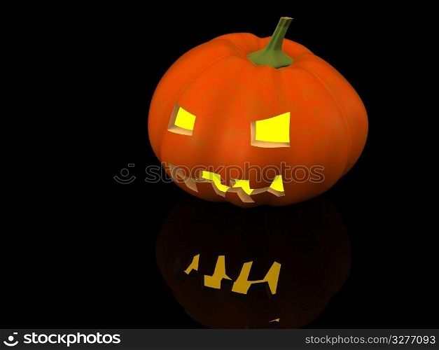 halloween pumpkin. 3d