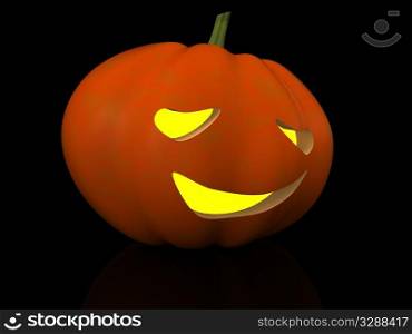 halloween pumpkin. 3d