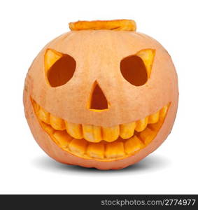 Halloween pumpkin isolated on a white background