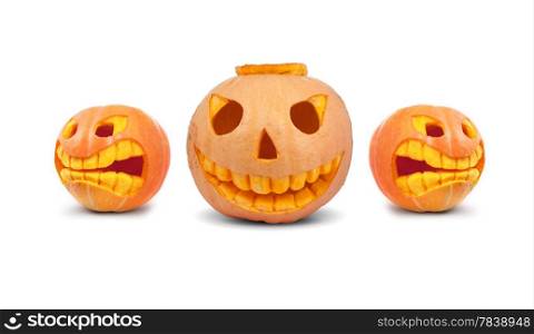 Halloween pumpkin isolated on a white background