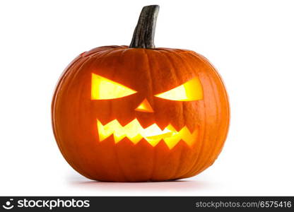 Halloween Pumpkin isolated on white background. Halloween Pumpkin on white