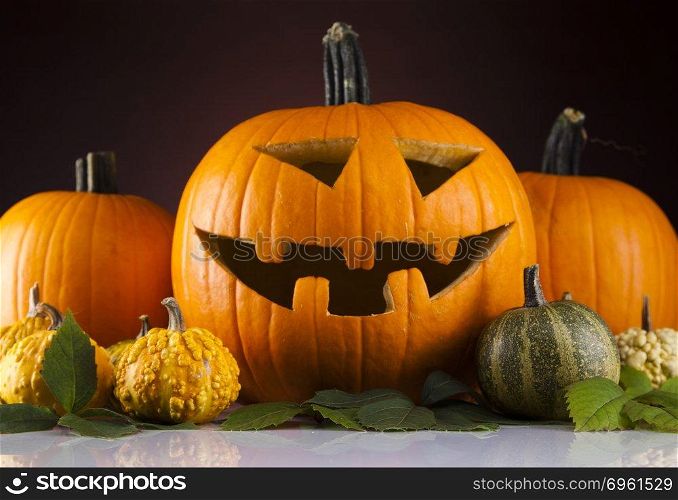 Halloween pumpkins in the Grass Bats