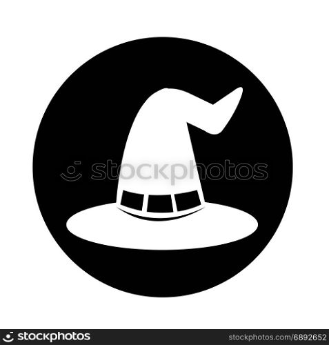 halloween witch hat icon