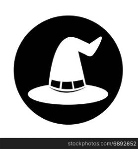 halloween witch hat icon