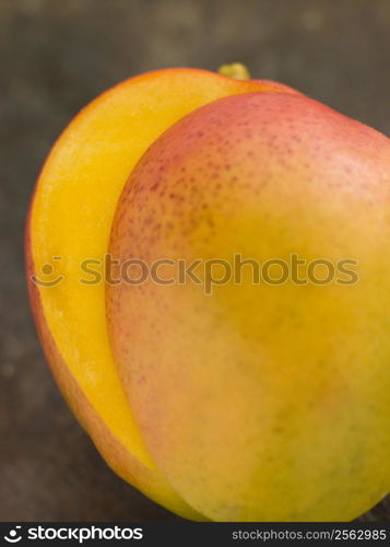 Halved mango
