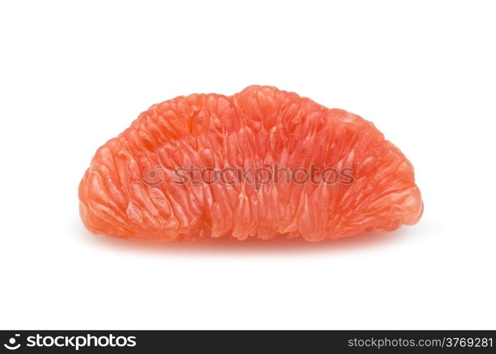 halves grapefruit isolated on a white background