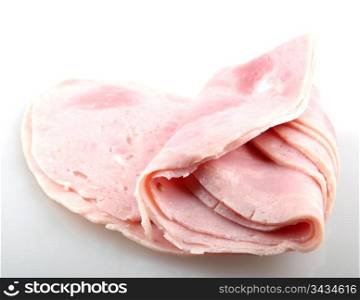 Ham slices.