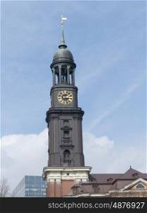 Hamburg Michel in front of blue sky &#xA;