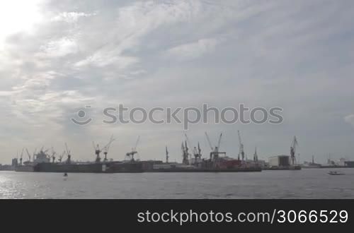 Hamburg port timelapse.