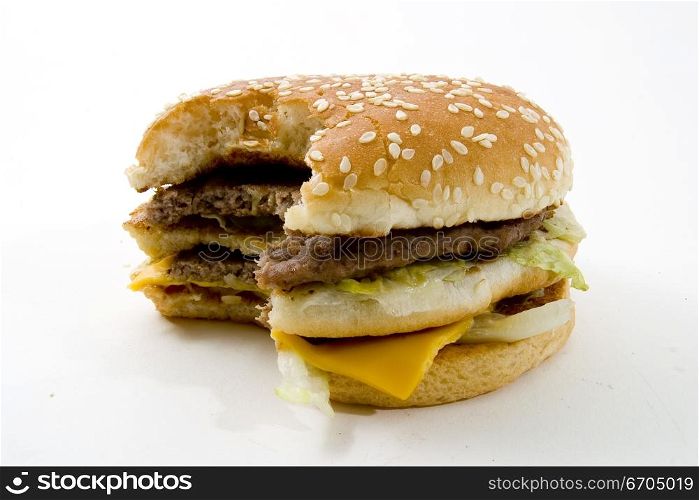 Hamburger and junk food