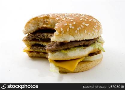 Hamburger and junk food