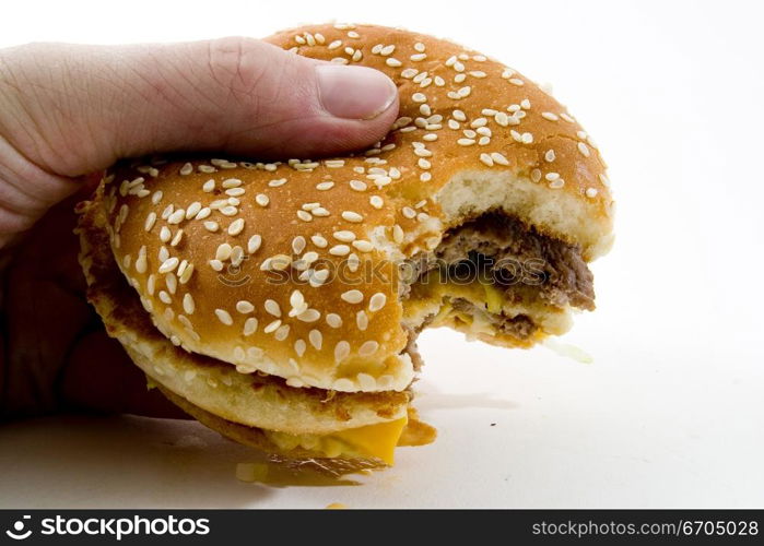 Hamburger and junk food