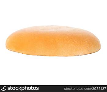 Hamburger, cheeseburger bun on a white background