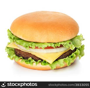 Hamburger isolated on white background