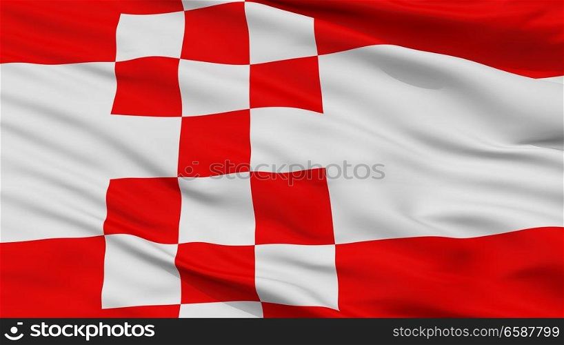 Hamm City Flag, Country Germany, Closeup View. Hamm City Flag, Germany, Closeup View