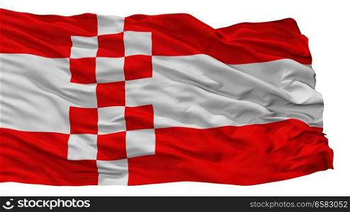 Hamm City Flag, Country Germany, Isolated On White Background. Hamm City Flag, Germany, Isolated On White Background